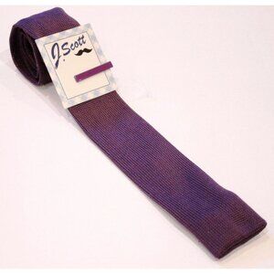 J. SCOTT Straight Edge INDIGO Dark Purple SUIT TIE